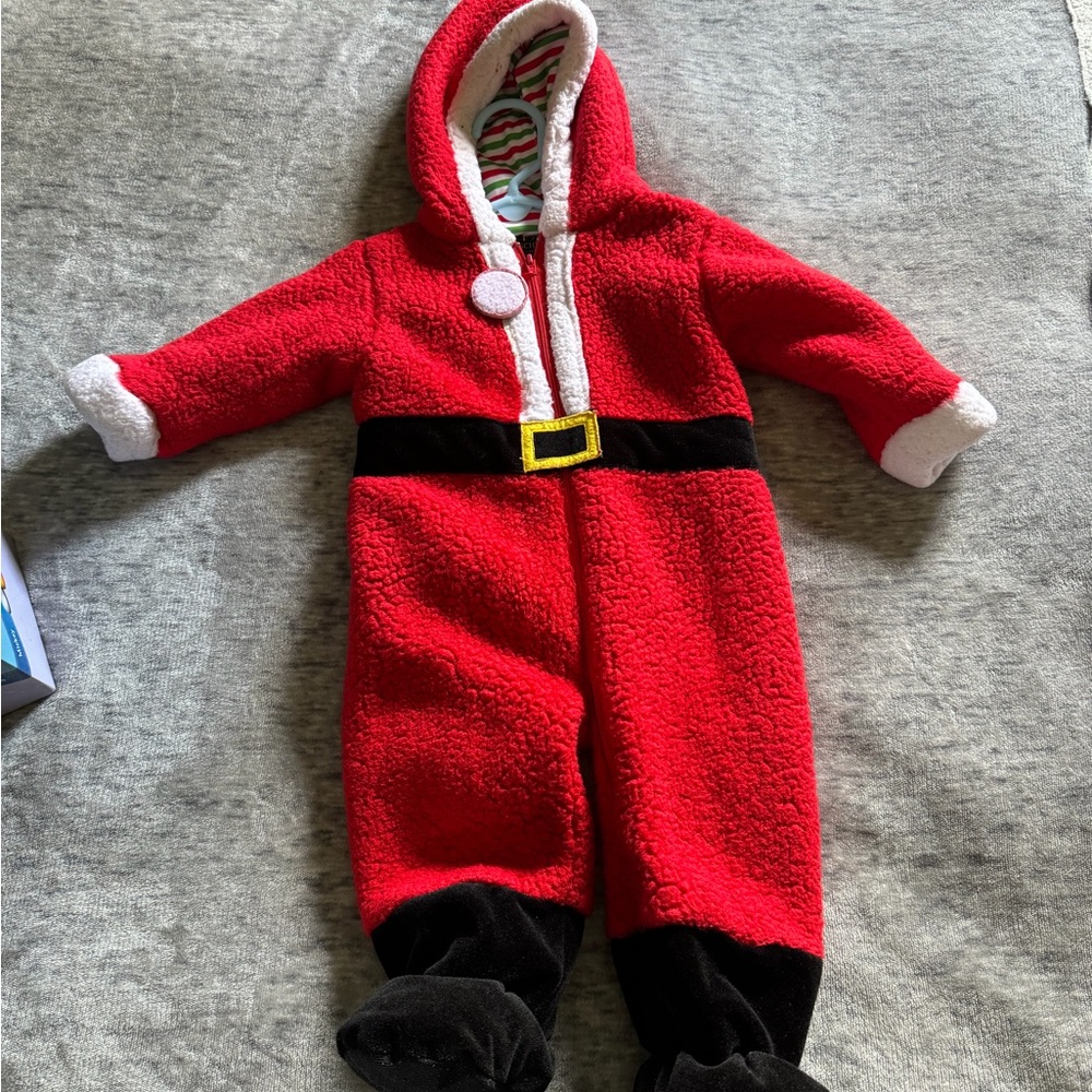 FAO Schwarz Red Santa Baby Footie